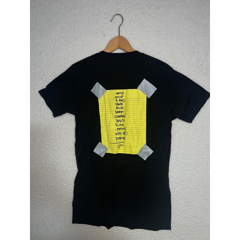 Pearl Jam Alive Stickman Setlist Graphic T-Shirt Black Mens S Grunge Rock Tee - Picture 3 of 8